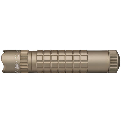 MAG-TAC CR123 LED Flashlight Crowned Bezel Like Coyote Tan