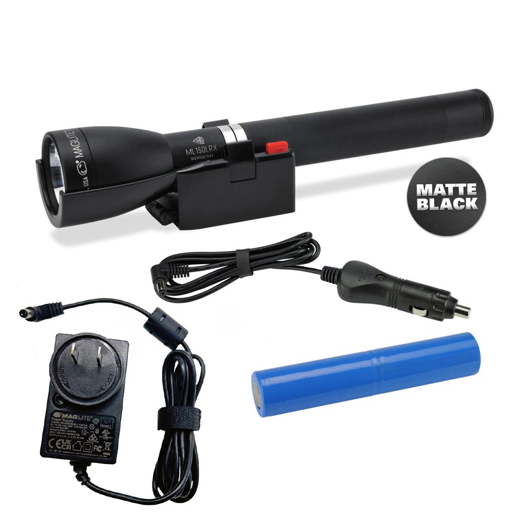 Matte  ML150LR(X) Mag Charger Rechargeable LED Fast-Charging Maglite Flashlight